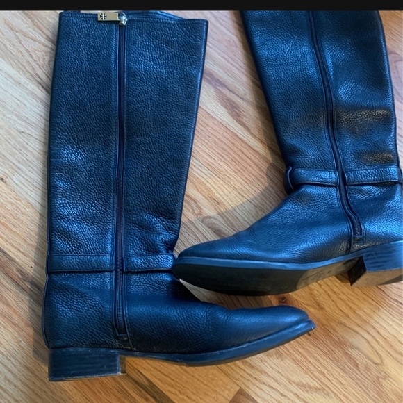 Tory Burch logo Riding Boots - Picture 10 of 11
